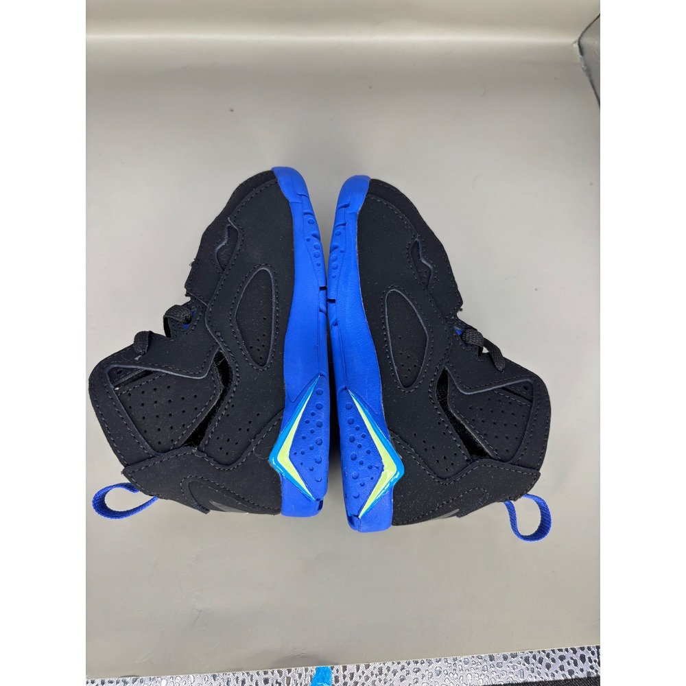 Jordan True Flight TD Black Hyper Royal Volt Toddler Sneakers 343797-074 7C - Picture 5 of 8